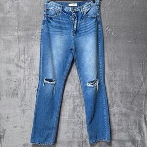 KanCan Ashe Ultra High Rise Straight Leg Jeans Button-Fly Sz 11/29
